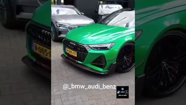 AUDI RS6 C8 BEAUTY IN GREEN PAINT