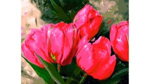 Красивая цветочная живопись художника Олега Бойко