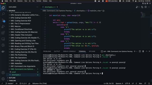Command Line Options Parsing (getopt, getopt_long) | C Programming Tutorial in Nepali #98