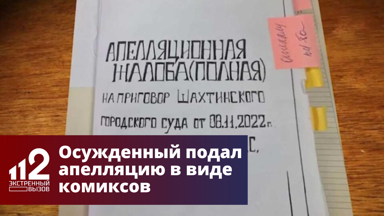 Осужденный подал апелляцию в виде комиксов