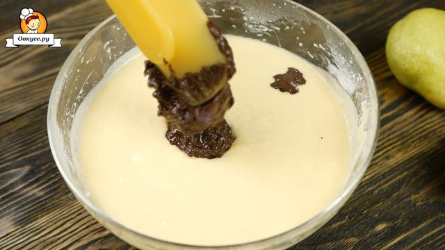 Шоколадный пирог с грушами в мультиварке смотреть онлайн