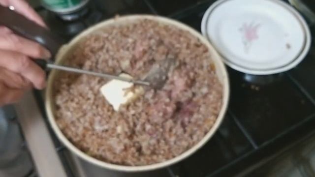 Гречка с мясом лося! Попробуйте приготовить!