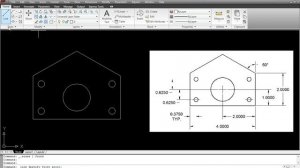 AUTOCAD 2D Practice Drawing Exercise - 3 || Basic Tutorial for Beginners