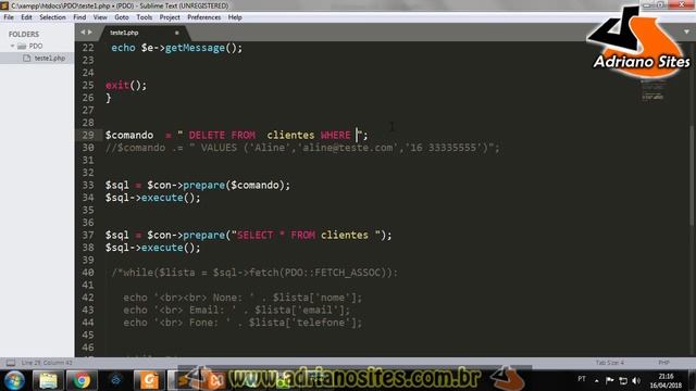 Aprenda PHP com PDO aula11 - Crie sites com banco de dados смотреть онлайн