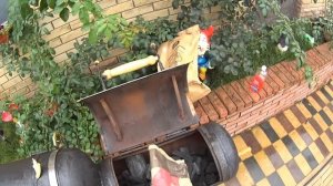 Супер гриль мангал барбекю коптильня из газового баллона 2 (Дневник рыболова) Super Smoker