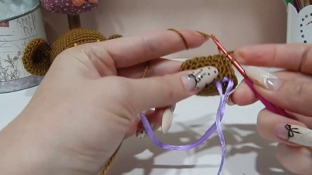 ♥♥♥ Обезьянка- вяжем УШКИ ♥♥♥ смотреть онлайн