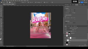 ПОСТЕР ДО ФІЛЬМУ БАРБІ ЗА 20 ХВИЛИН barbie | Speedart Photoshop