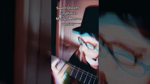 Sweet Dreams Eurythmics Marilyn Manson Riff  Acoustic Guitar Cover