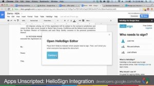 Apps Unscripted: Add-ons reviewed - HelloSign Integration