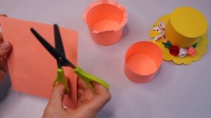 DIY Коробочка для подарка Шляпа. Как сделать коробочку из бумаги. Поделки из бумаги своими руками