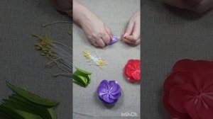 DIY/МК  Как легко и просто  сделать красивый ободок на голову из атласных лент