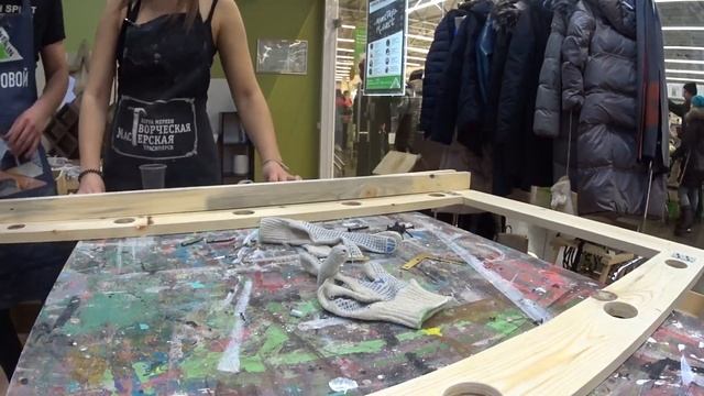 Мастер-класс Леруа Мерлен. Смастерили гримерное зеркало.