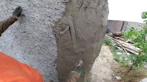 Оформление углов дома. Декор. штукатурка стен. House corner decoration. Decorative plaster of walls