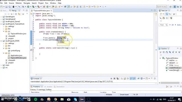 Let's build a Java Application - How to make a Window (1) смотреть онлайн