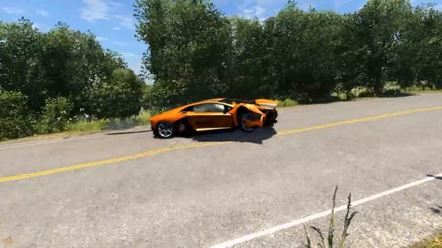 BeamNG - Lamborghini Aventador смотреть онлайн