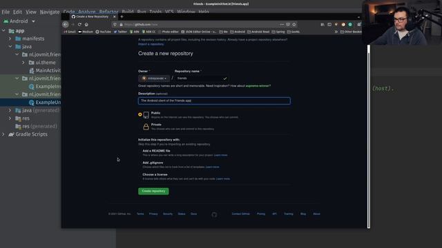Friends App Android Client Ep1 смотреть онлайн