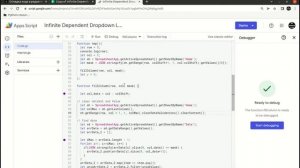 Отладка кода в редакторе Apps Script