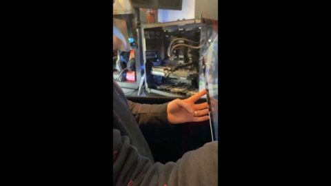 Installing my new #intel #Arc #intelarc A770 Phantom Gaming D 8GB OC #graphicscard #custompc