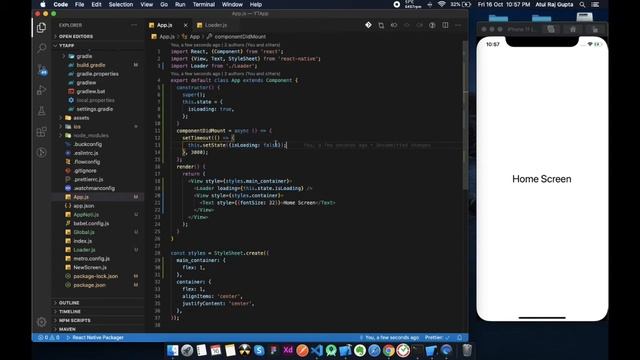Loader React Native 2020 | Latest React Native | Lottie Animation | Custom Loader