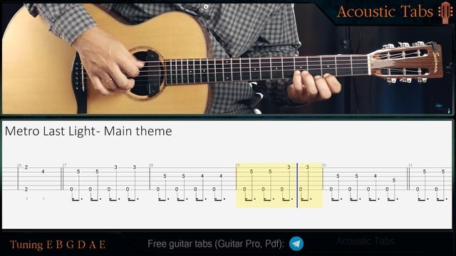Metro Last Light - Main theme TABS смотреть онлайн