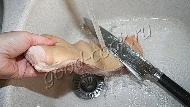 Запеченная свиная грудинка с горчичной корочкой. Рецепт приготовления смотреть онлайн