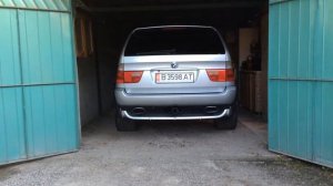 Звук выхлопа.BMW X5 4.6is E53.