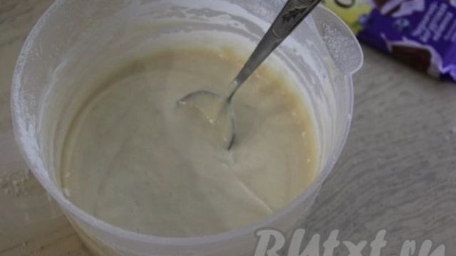 Панкейки на кефире с шоколадом внутри
