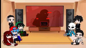 Fandoms react to Underplayer vs VHS!Sans