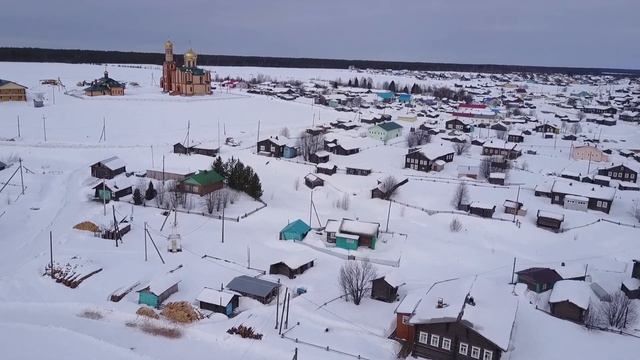 Деревни Севера.Село Нившера в Корткеросском районе (ч.2.Март)