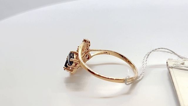 Золотое кольцо с Сапфирами и Бриллиантами смотреть онлайн