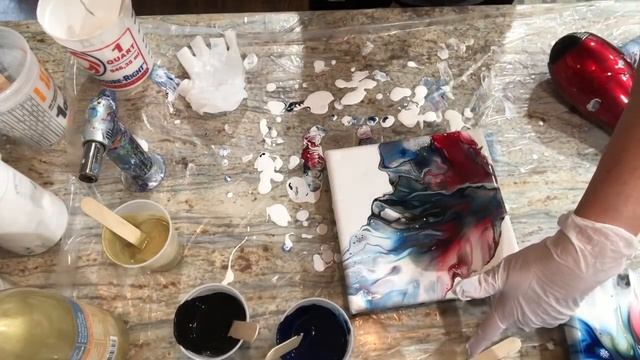 #97. The Blowout / Dutch pour / fluid art / bloom technique / fluid acrylics смотреть онлайн