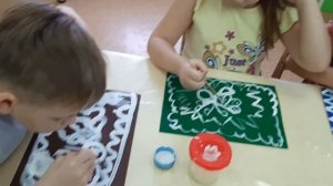 Рисование "Морозные узоры"