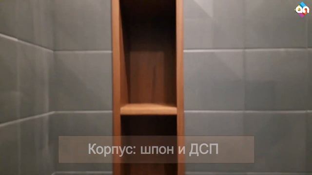 Шкаф в нишу в гостевой санузел (Ан-мебель Киев)