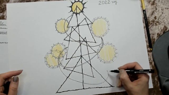 Новогодняя НейроГрафика Часть 6. Секрет исполнения Желаний. НейроЕль Желаний.