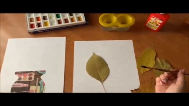 Мастер-класс для детей в смешанной технике "Осенний букет" смотреть онлайн