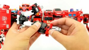 Red Color Transformers HelloCarbot Tobot Miniforce 40 Vehicle Transformation Robot Car Toys