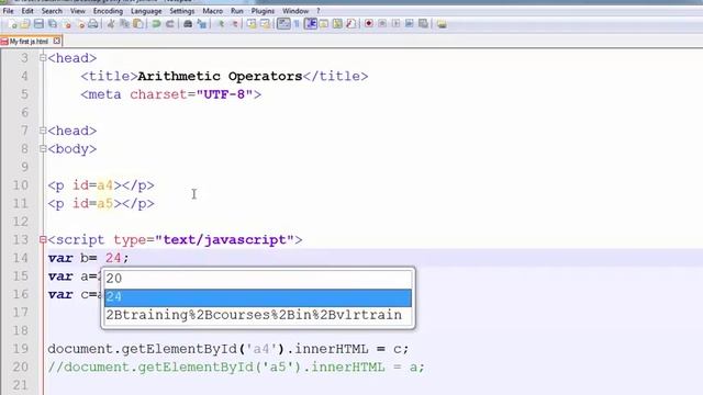 What is Concatenation Operator in Javascript  --  English 14-vlr training