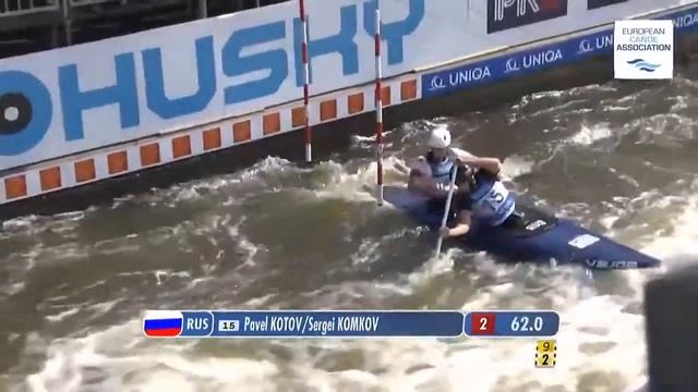 Canoe Slalom Championships Pavel Kotov + Sergey Komkov Qualification смотреть онлайн
