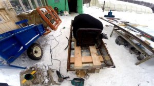 Сани волокуши для бурана, своими руками.