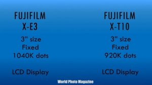 Fujifilm XE-3 vs Fujifilm X-T10