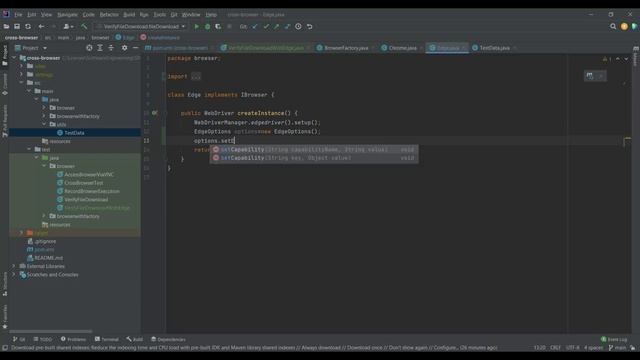 File Download | Selenium | Java | Edge | Custom Download location | Java IO