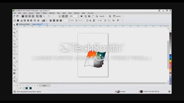 Tutorial Membuat Logo Windows 7 di CorelDraw 2021 смотреть онлайн