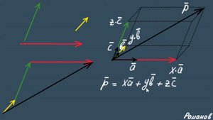 РАЗЛОЖЕНИЕ ВЕКТОРА по трем векторам