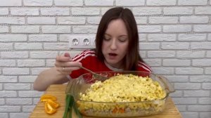 МУКБАНГ МАКАРОНЫ С МЯСОМ В СЛИВОЧНОМ СОУСЕ MUKBANG PASTA WITH MEAT IN CREAM SAUCE животные и дети