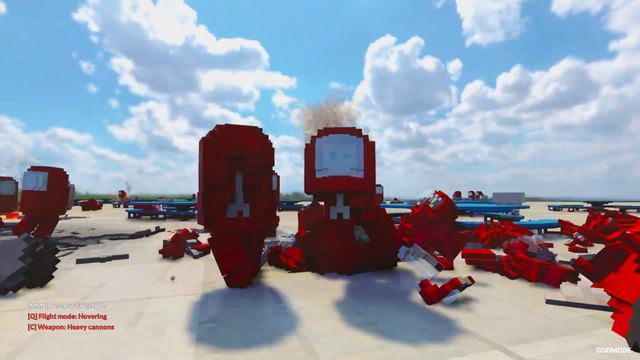 100 Among Us Red Crewmates vs Basilisco in TEARDOWN смотреть онлайн