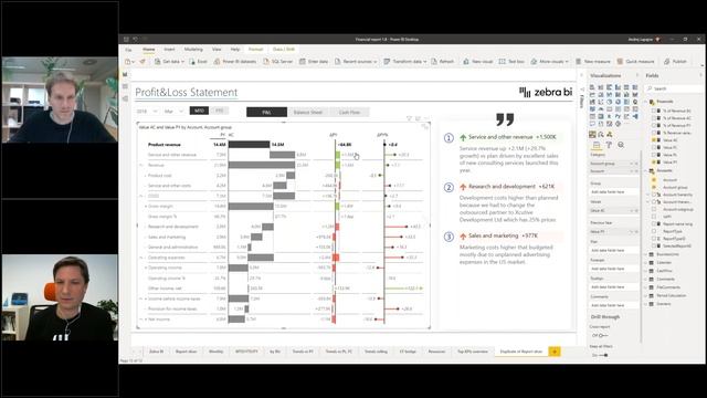 Income Statements (Profit & Loss) in Power BI ⚡️ UPDATED GUIDE | Zebra BI Webinar смотреть онлайн
