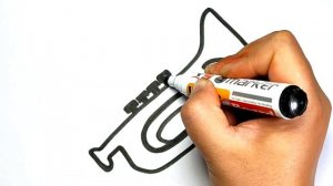 How to draw a Saxophone for kids,Bolalar uchun Saksafon rasmini chizish,#forkidsandchildren,#howto