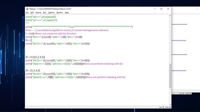 Python Day 4- Basic Syntax and Data Type explanation-2 смотреть онлайн
