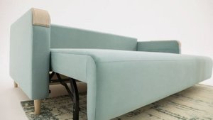 Обзор прямого дивана MOON 174 с механизмом пантограф на ножках