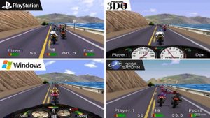 Road Rash (1994) PS1 vs PC vs Sega Saturn vs 3DO - Graphics Comparison